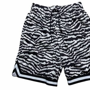LCKR Black and White Zebra Print Mesh Shorts Size Small